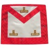 Tablier maçonnique en simili-cuir – REAA – Vénérable Maître – 3 taus