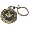 Porte-clefs maçonnique – A:.L:.G:.D:.G:.A:.D:.L:.U:. – Bronze antique