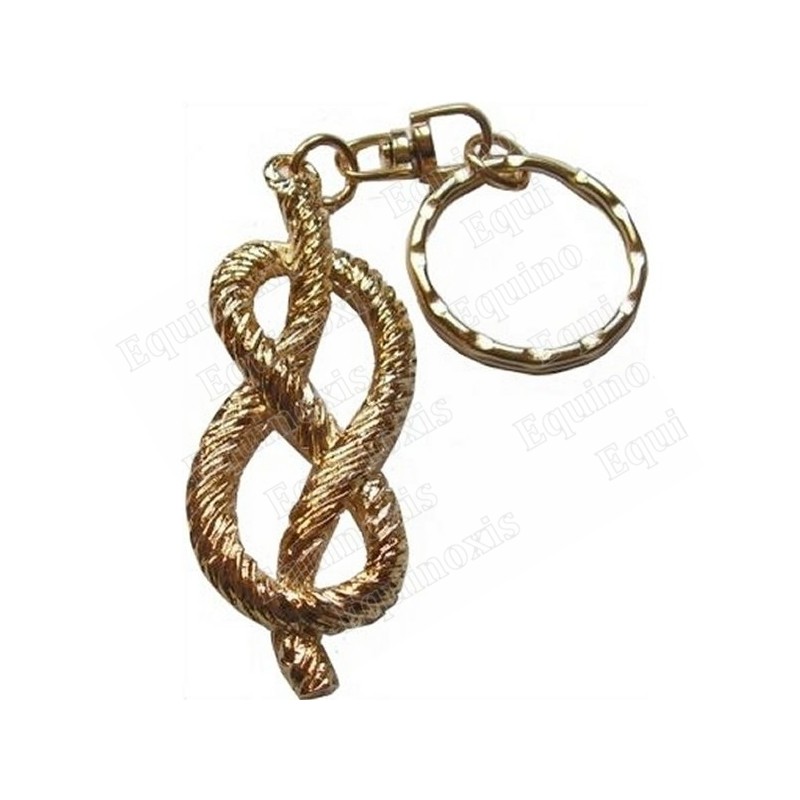 Porte-clefs maçonnique – Lacs d'amour – Or vif
