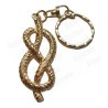 Porte-clefs maçonnique – Lacs d'amour – Or vif
