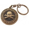 Porte-clefs maçonnique – Virtus Junxit Mors Non Separabit – Bronze antique