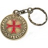 Porte-clefs templier – Sigillum Militum Xristi – Bronze antique