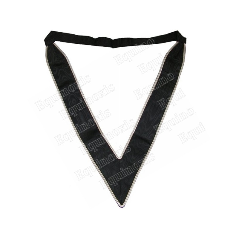 Collerette maçonnique moirée – REAA – 30ème degré – Chevalier Kadosch