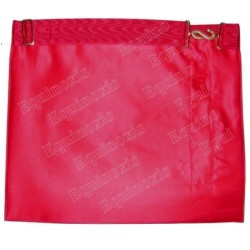 Tablier maçonnique en cuir – Excellent  Maître – ARE – 30 cm x 35 cm