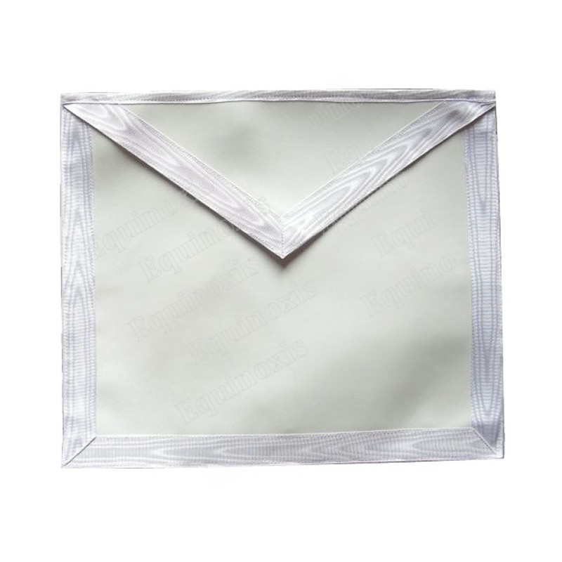 Tablier maçonnique en cuir – Apprenti / Compagnon – 40 cm x 37 cm