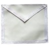 Tablier maçonnique en cuir – Apprenti / Compagnon – 40 cm x 37 cm
