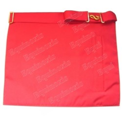Tablier maçonnique en cuir – Rite Ecossais  Primitif – 4ème degré