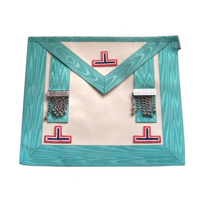 Tablier maçonnique en cuir – Vénérable Maître – Rite Emulation
