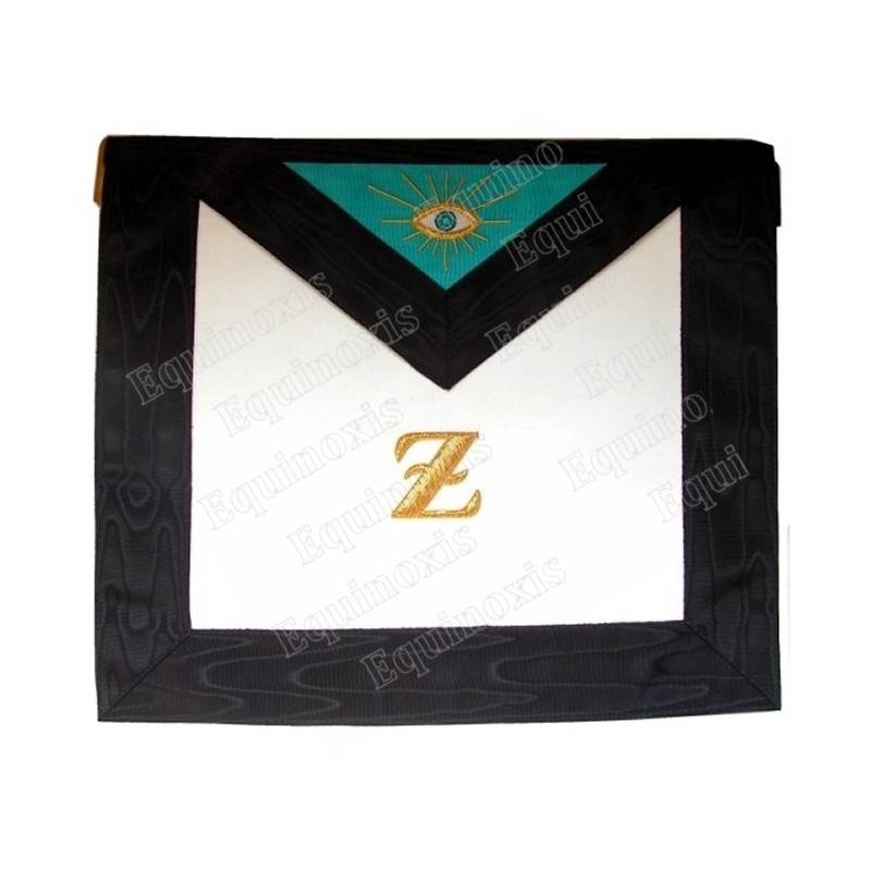 Tablier maçonnique en cuir – 4ème degré du REAA – 30 cm x 35 cm