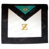 Tablier maçonnique en cuir – 4ème degré du REAA – 30 cm x 35 cm