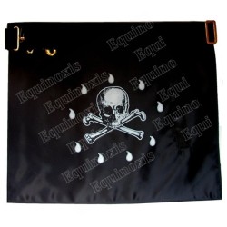 Tablier maçonnique en cuir – 4ème degré du REAA – 30 cm x 35 cm
