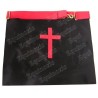 Tablier maçonnique en cuir – REAA – 18ème degré – Chevalier Rose-Croix – Pélican