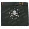 Tablier maçonnique en simili-cuir – Rite Français Groussier – Vénérable Maître – 3 taus – 30 cm x 35 cm