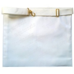 Tablier maçonnique en simili-cuir – Rite Standard d'Ecosse – Apprenti