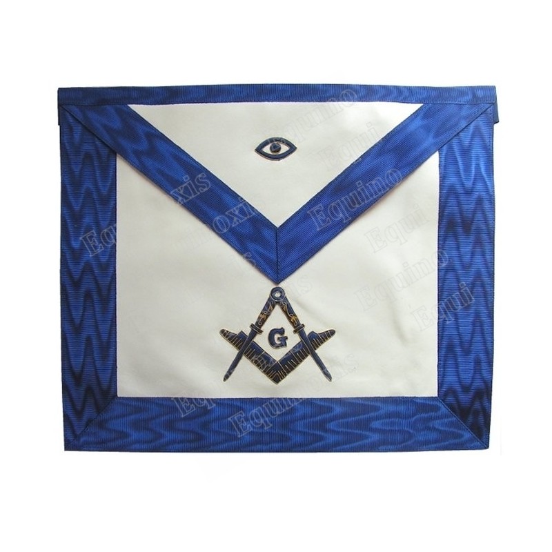 Tablier maçonnique en cuir – Rite York – Maître – Oeil sans rayons