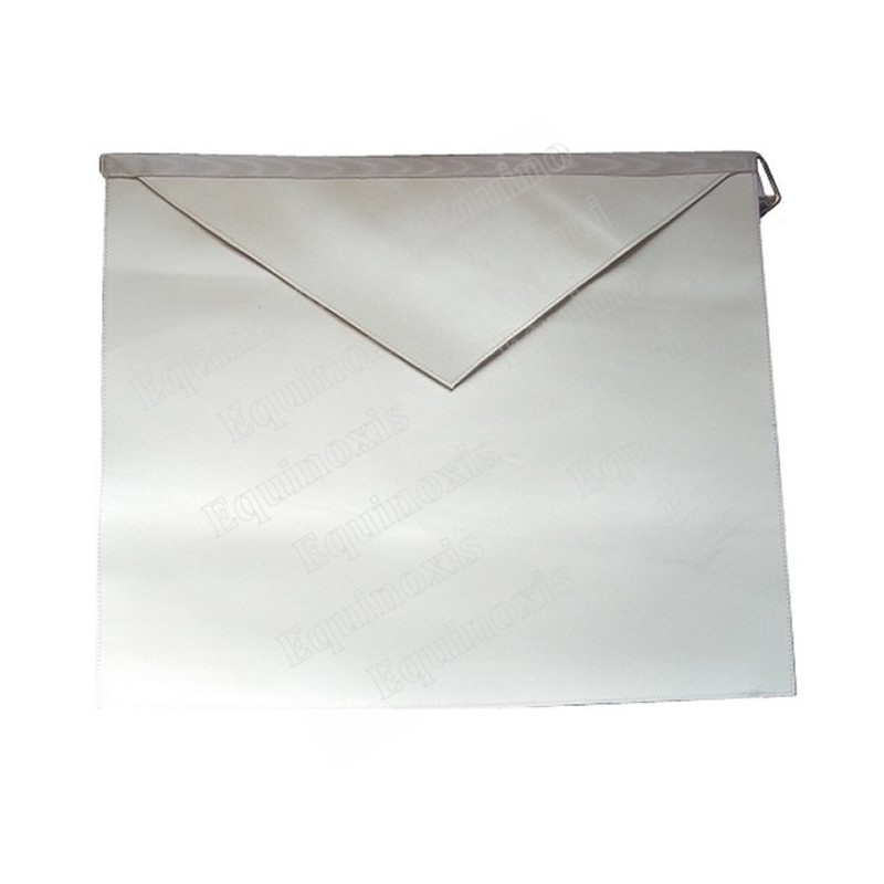 Tablier maçonnique en faux cuir – Apprenti / Compagnon – 33 cm x 39 cm