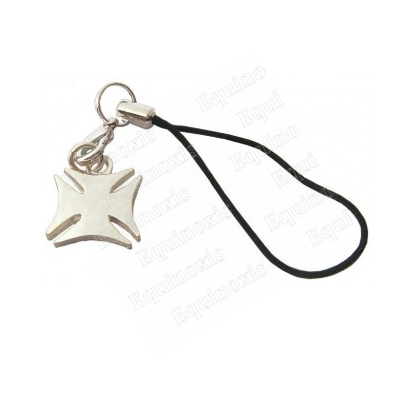 Bijou de mobile templier – Croix templière pattée arrondie – Argent vif
