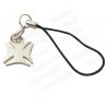 Bijou de mobile templier – Croix templière pattée arrondie – Argent vif