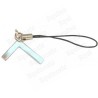 Bijou de mobile maçonnique – Equerre – Argent vif