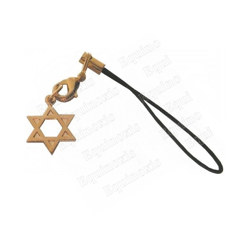 Bijou de mobile judaïque – Etoile de David – Or vif