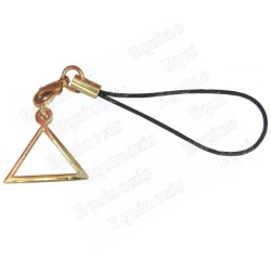 Bijou de mobile maçonnique – Triangle – Or vif