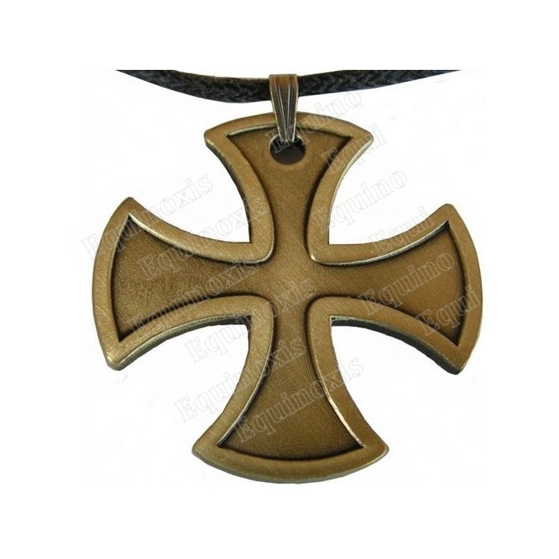 Pendentif templier – Croix templière – Bronze antique