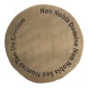 Presse-papiers templier – Sceau templier 3D – Bronze antique