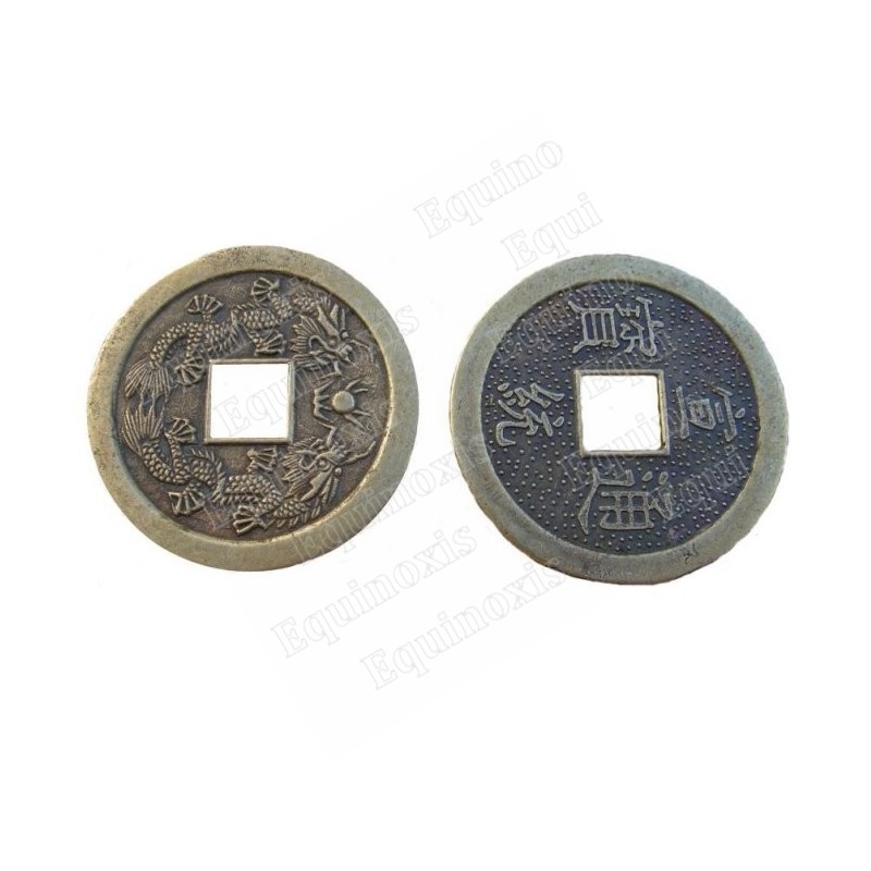 Pièces chinoises Feng-Shui – 38 mm – Lot de 10