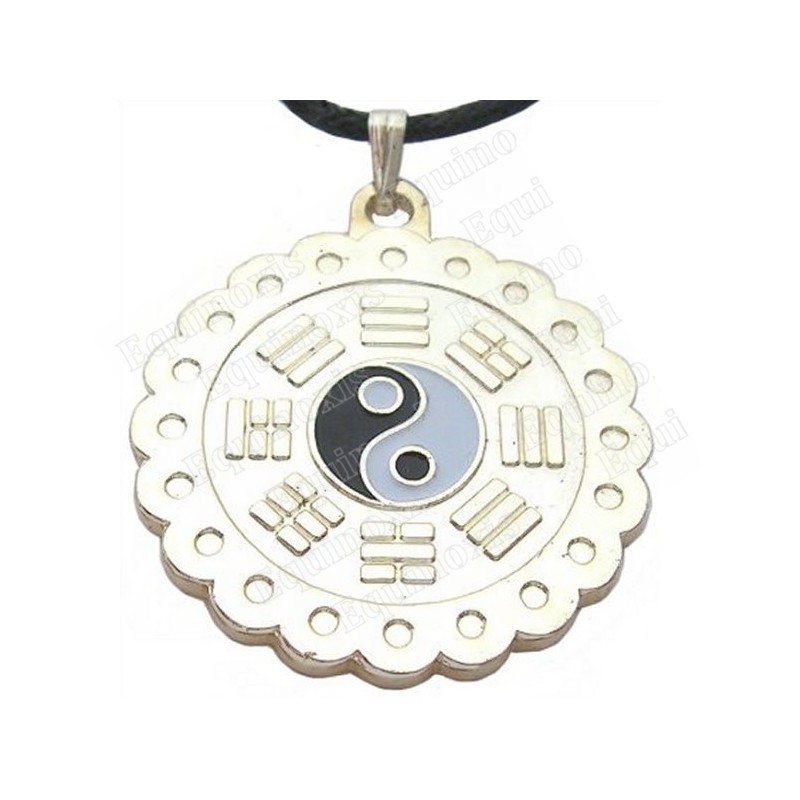 Pendentif Feng-Shui – Pa Koua & Tao – Argent vif