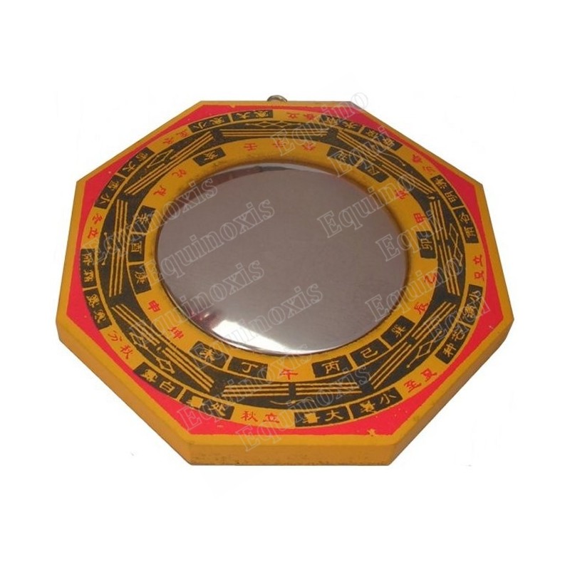 Miroir Feng-Shui – Miroir bois convexe – 185 mm