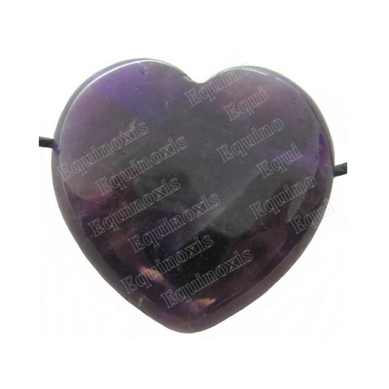Pendentif pierre – Coeur – Améthyste