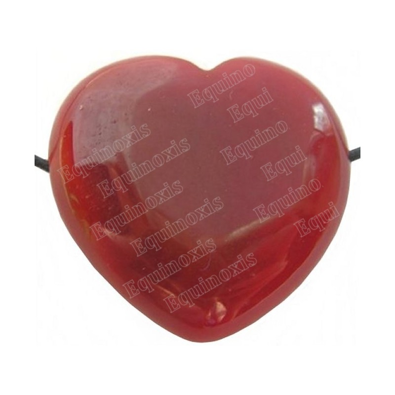 Pendentif pierre – Coeur – Cornaline