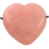 Pendentif pierre – Coeur – Quartz rose