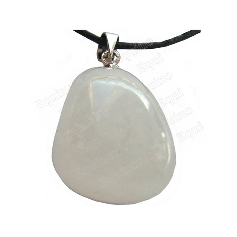 Pendentif pierre – Pierre roulée – Cristal de roche