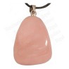 Pendentif pierre – Pierre roulée – Quartz rose