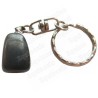 Porte-clefs pierre – Pierre roulée – Hématite