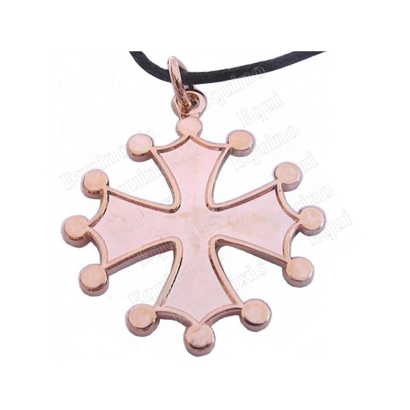 Pendentif occitan – Croix occitane – Or vif – GM