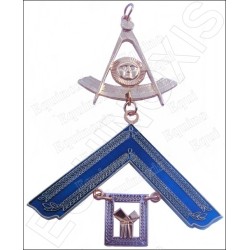 Bijou maçonnique d'Officier – Rite Opératif de Salomon – Passé Vénérable Maître d'Oeuvre + Maîre Installé