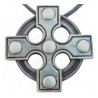 Pendentif celtique – Croix celtique 2 – Argent patiné