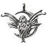 Pendentif fée – Fée assise sur lune