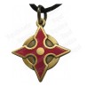 Pendentif fantaisie – Shuriken – Rouge