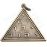 Pendentif symbolique – Tétraktys pythagoricienne – Bronze antique