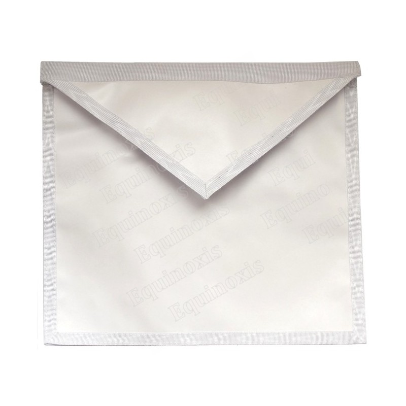 Tablier maçonnique en simili-cuir – Apprenti / Compagnon – 33 cm x 33 cm