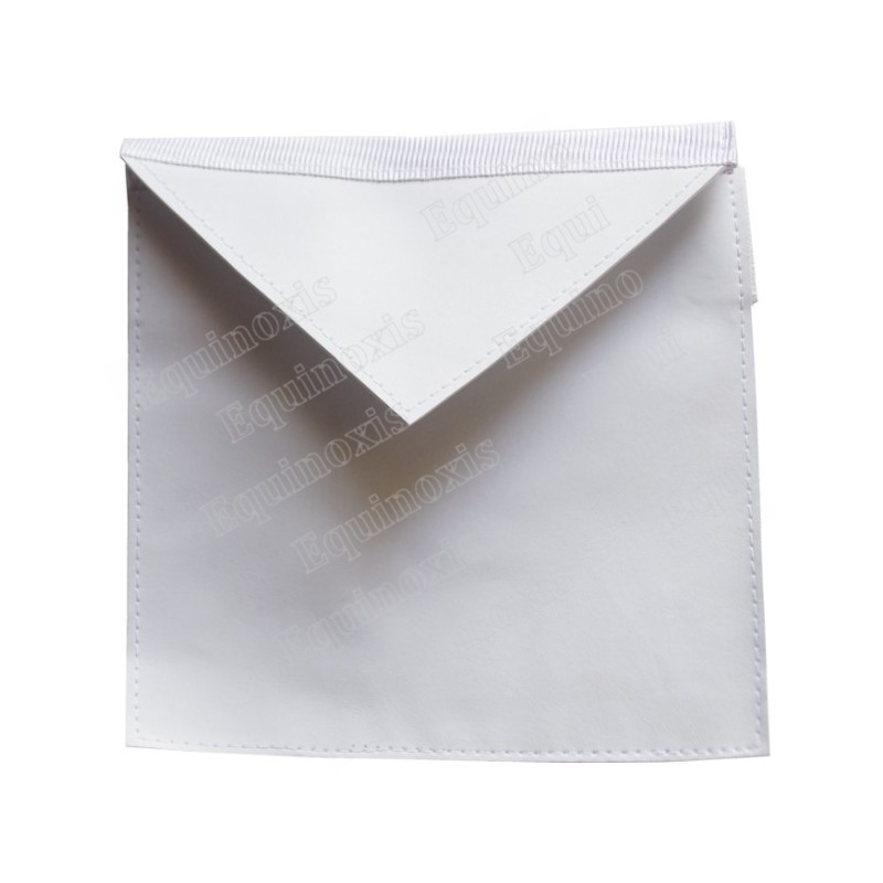 Tablier maçonnique en simili-cuir – Apprenti / Compagnon – 15 cm x 15 cm