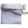 Tablier maçonnique en simili-cuir – Apprenti / Compagnon – 15 cm x 15 cm
