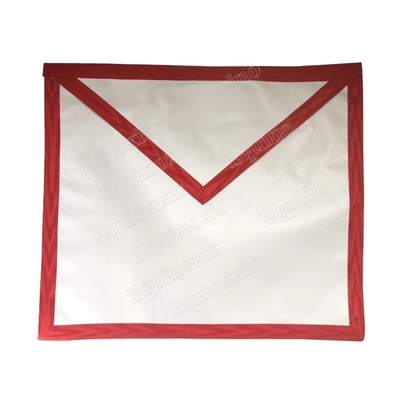 Tablier maçonnique en en simili-cuir – REAA – Compagnon – Moire 1 cm