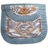 Tablier maçonnique en satin – Rite Français Traditionnel – Vénérable Maître – Lettre hébraïque