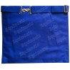 Tablier maçonnique en faux cuir – REAA – 14ème degré – Dos bleu – 2 – Brodé machine