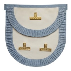 Tablier maçonnique en cuir – Stricte Observance Templière – Maître de Loge
