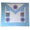 Tablier maçonnique en cuir – Rite Emulation – Couleur GLNF – Maître